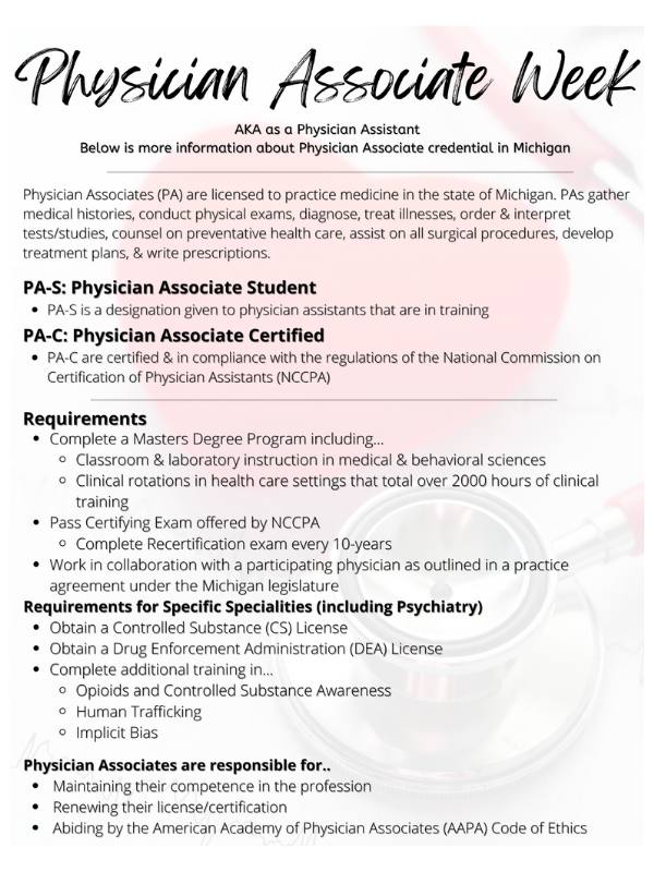 Physician Assistant Week